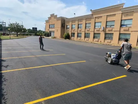 Commercial Parking Lot Line Painting